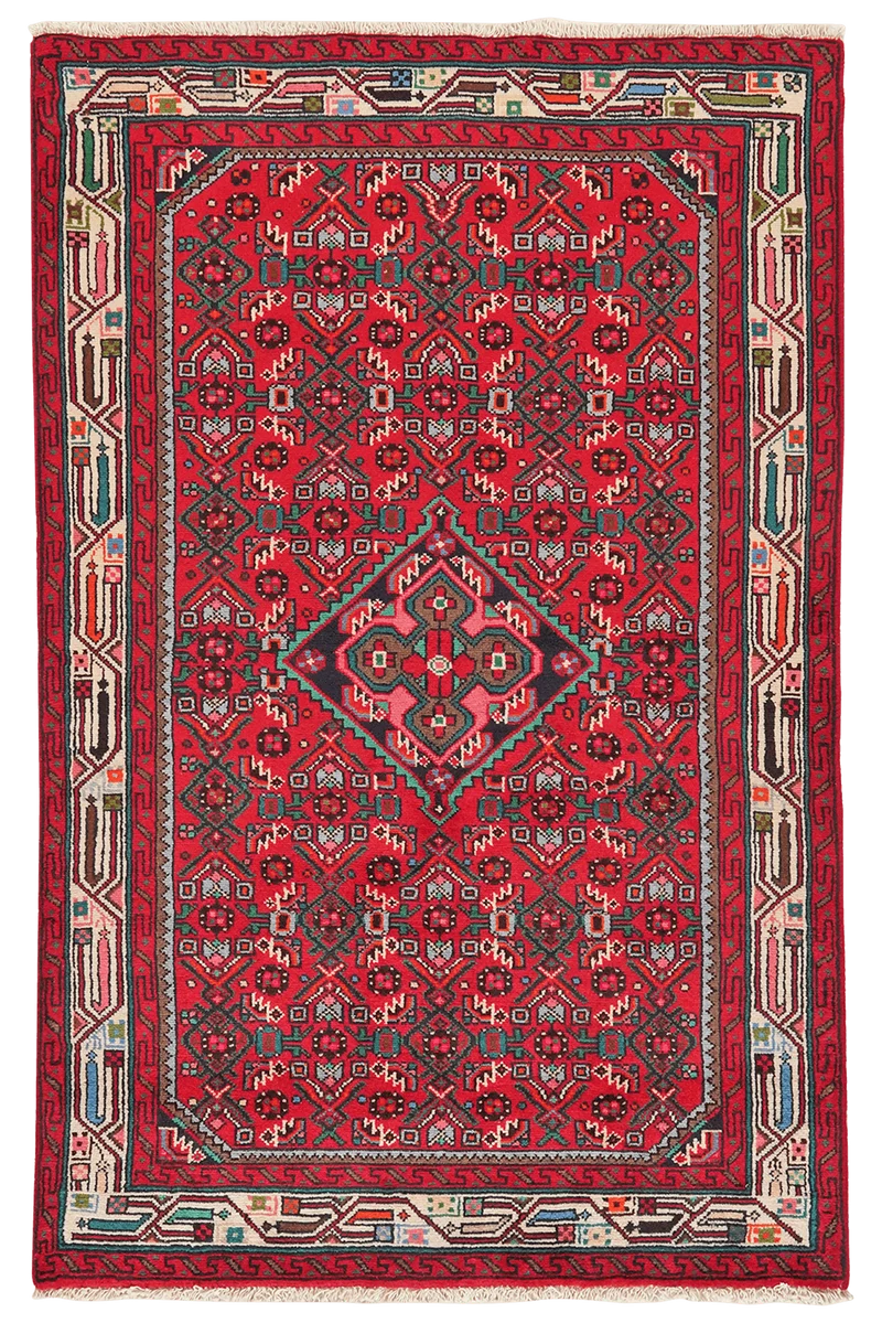 Assadabad · Handgeknüpft – Rot, 155x100 cm