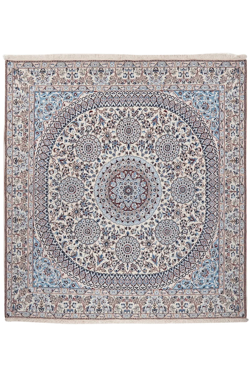 Nain 9La · Handgeknüpft – Beige, 208x199 cm