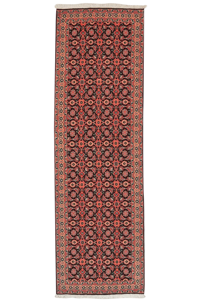 Tabriz 50 Raj · Handgeknüpft – Blau, 204x62 cm