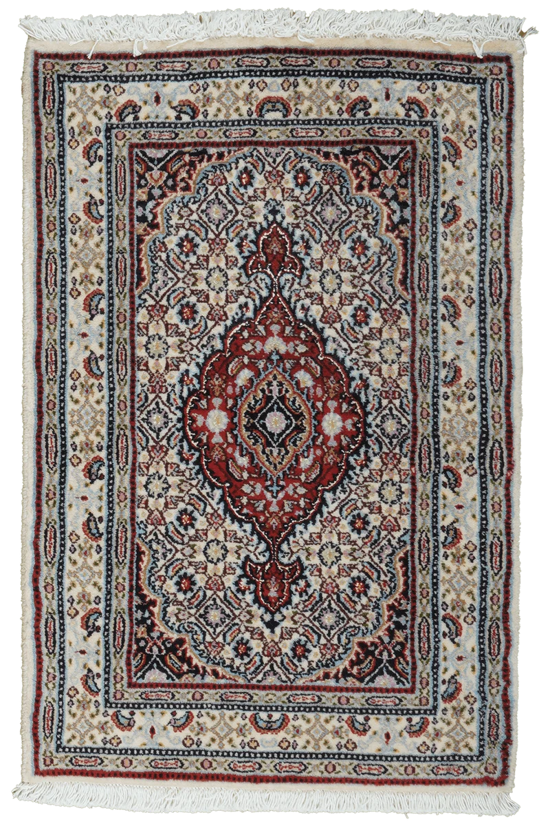 Moud Mahi · Handgeknüpft – Beige, 87x58 cm