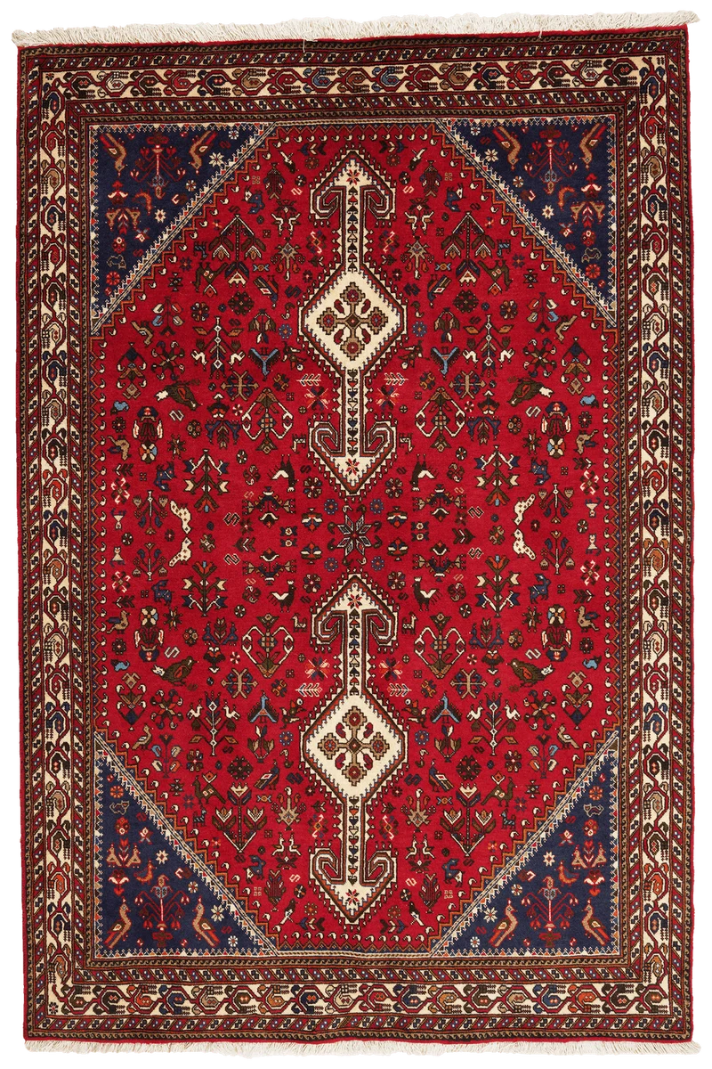 Nasrabad · Handgeknüpft – Rot, 214x142 cm