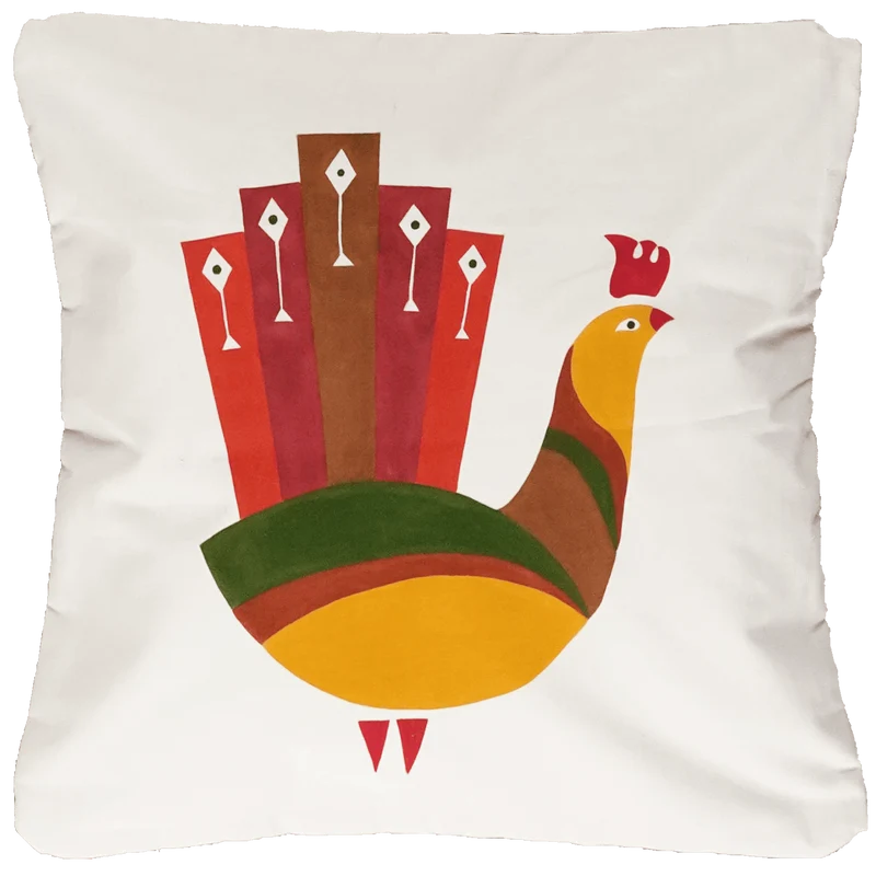 Kelim Kissen · Handgefertigt – Beige, 50x50 cm