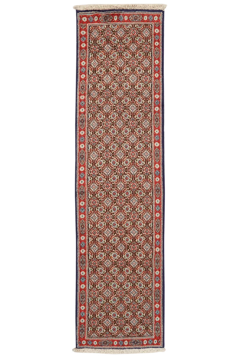 Moud Mahi · Handgeknüpft – Beige, 195x49 cm
