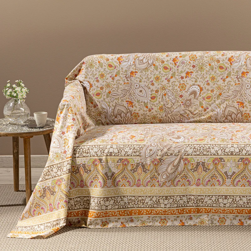 Telo arredo Copridivano Grandecor venere Oasis in Cotone