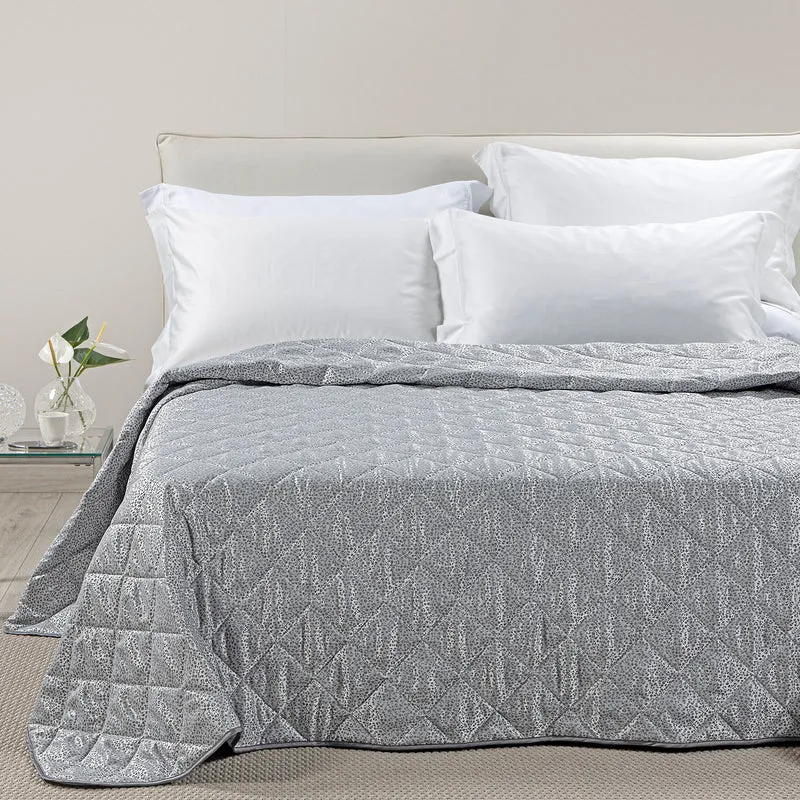 Copriletto Primaverile perleè in Raso Jacquard 80 gr/mq