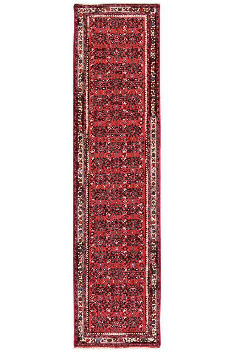 Hosseinabad · Handgeknüpft – Rot, 295x75 cm