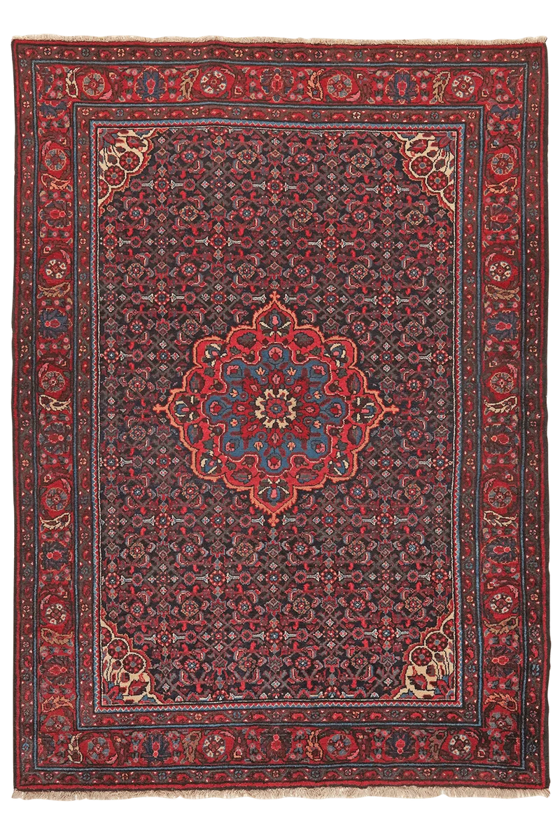 Koutabad · Handgeknüpft – Blau, 202x140 cm