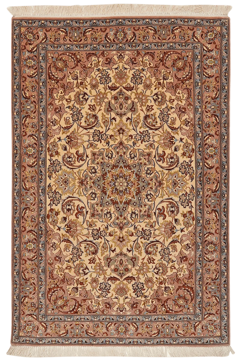 Isfahan · Handgeknüpft – Beige, 158x104 cm