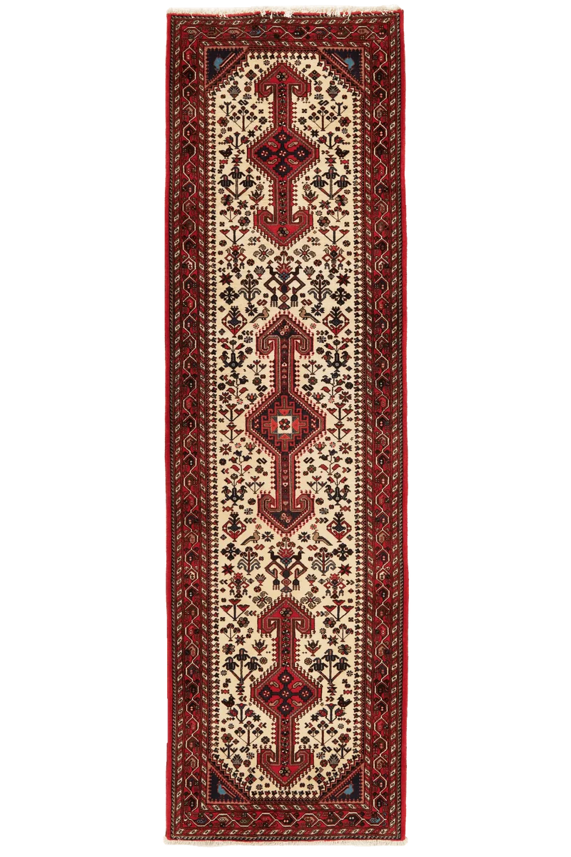 Nasrabad · Handgeknüpft – Beige, 295x82 cm