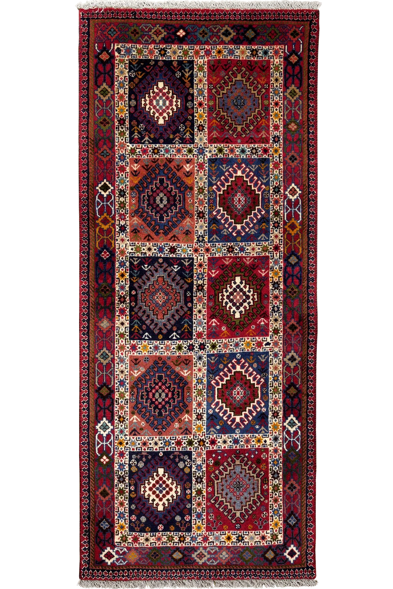 Yalameh · Handgeknüpft – Bunt, 195x80 cm