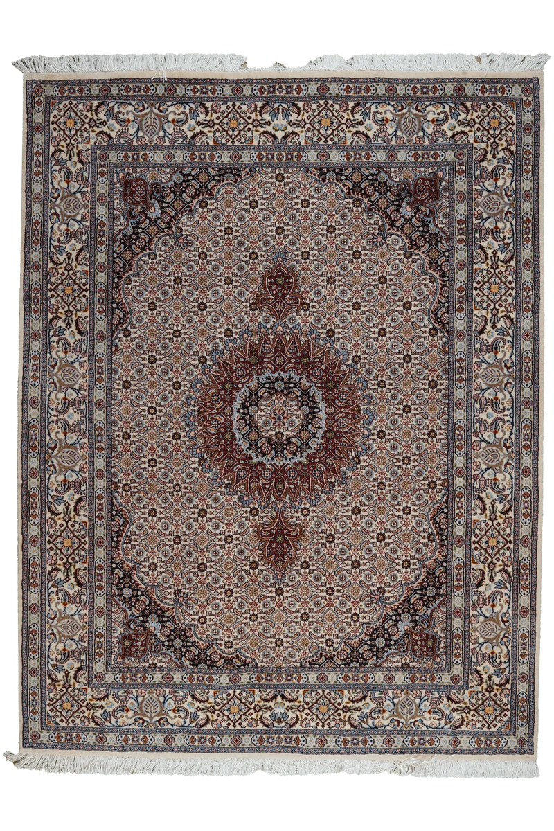 Moud Mahi · Handgeknüpft – Braun, 198x151 cm