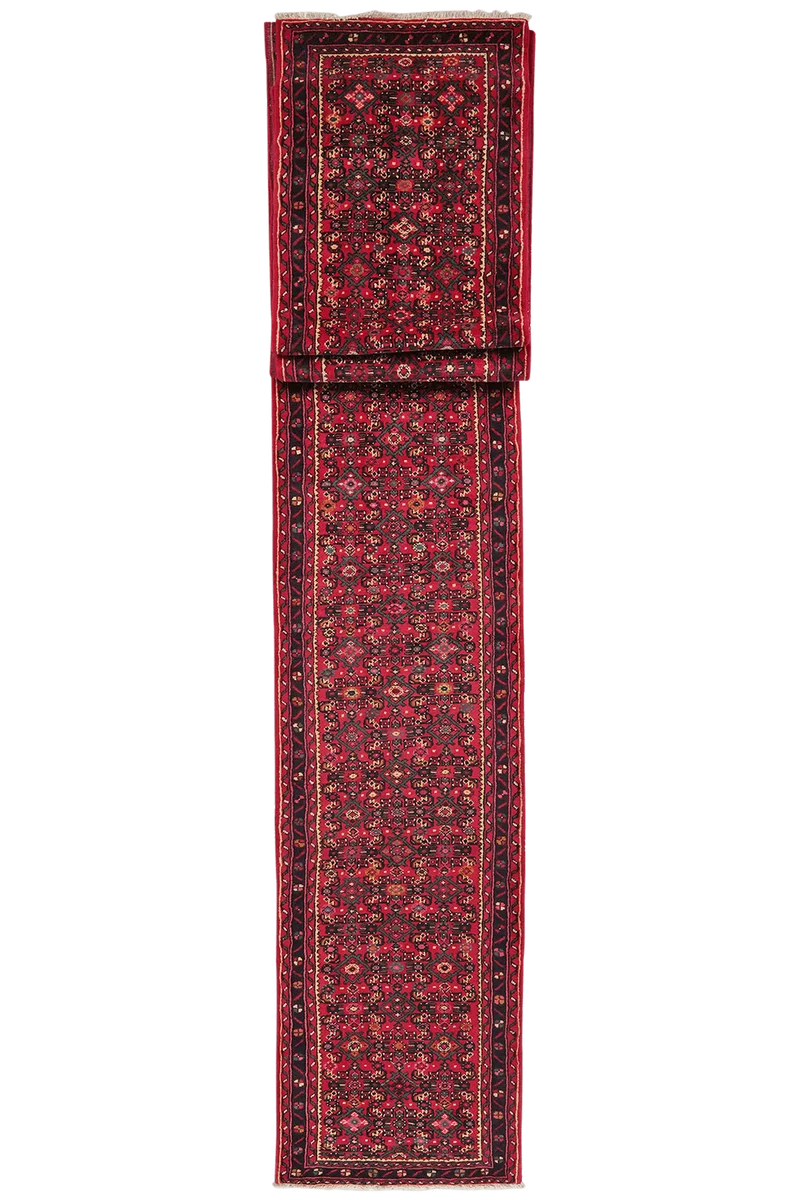 Hosseinabad · Handgeknüpft – Rot, 985x73 cm