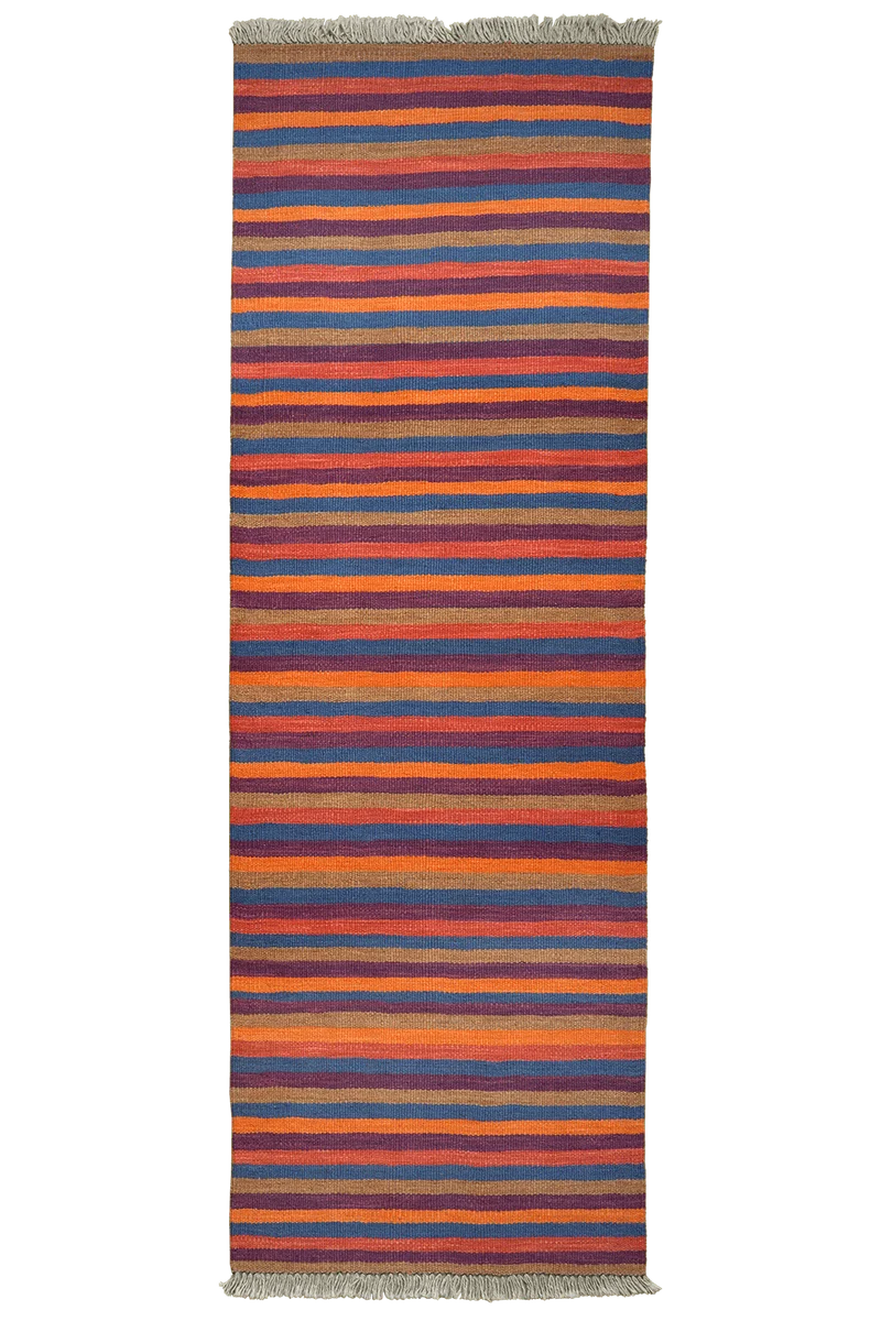 Kelim Gashgai · Handgewebt – Bunt, 193x65 cm