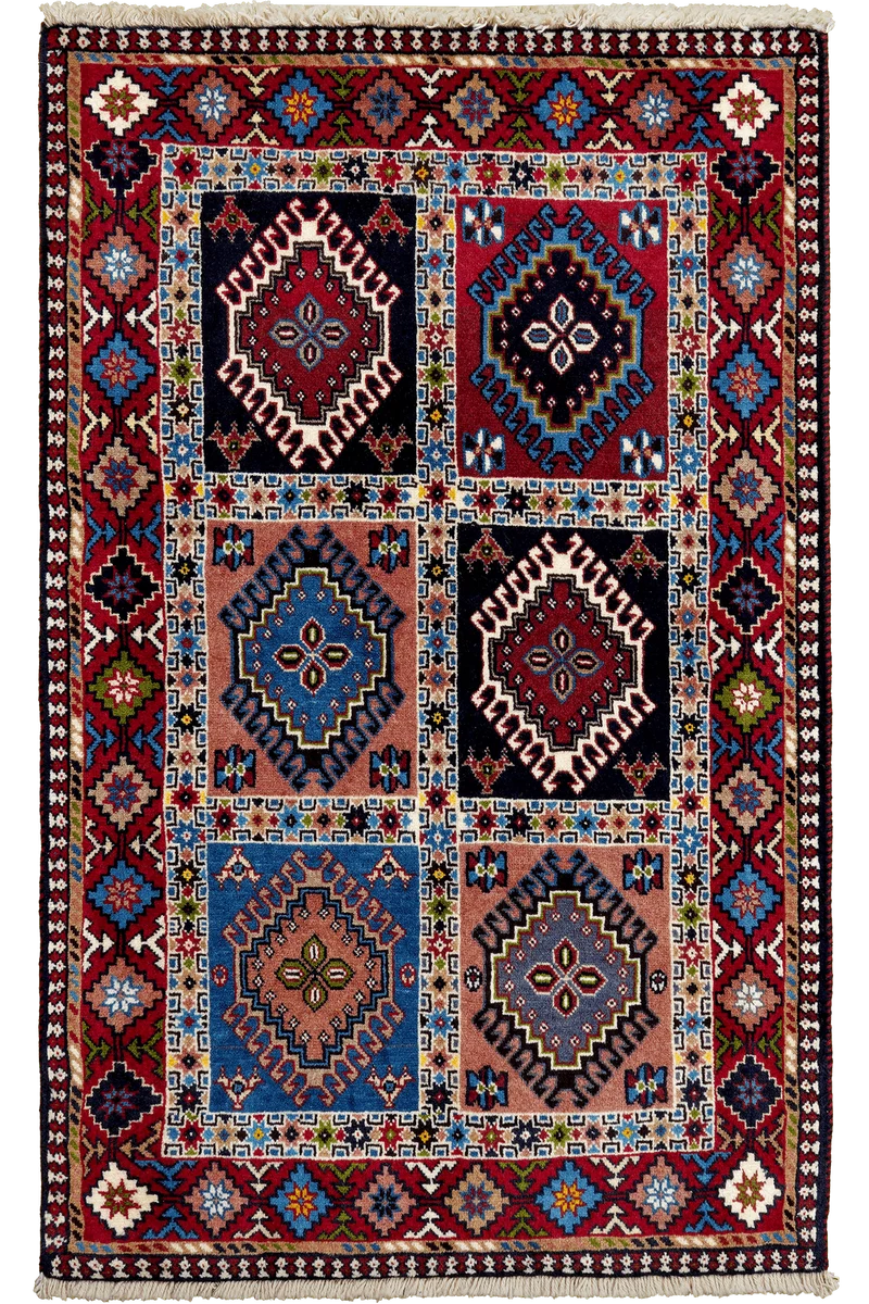Yalameh · Handgeknüpft – Bunt, 139x85 cm
