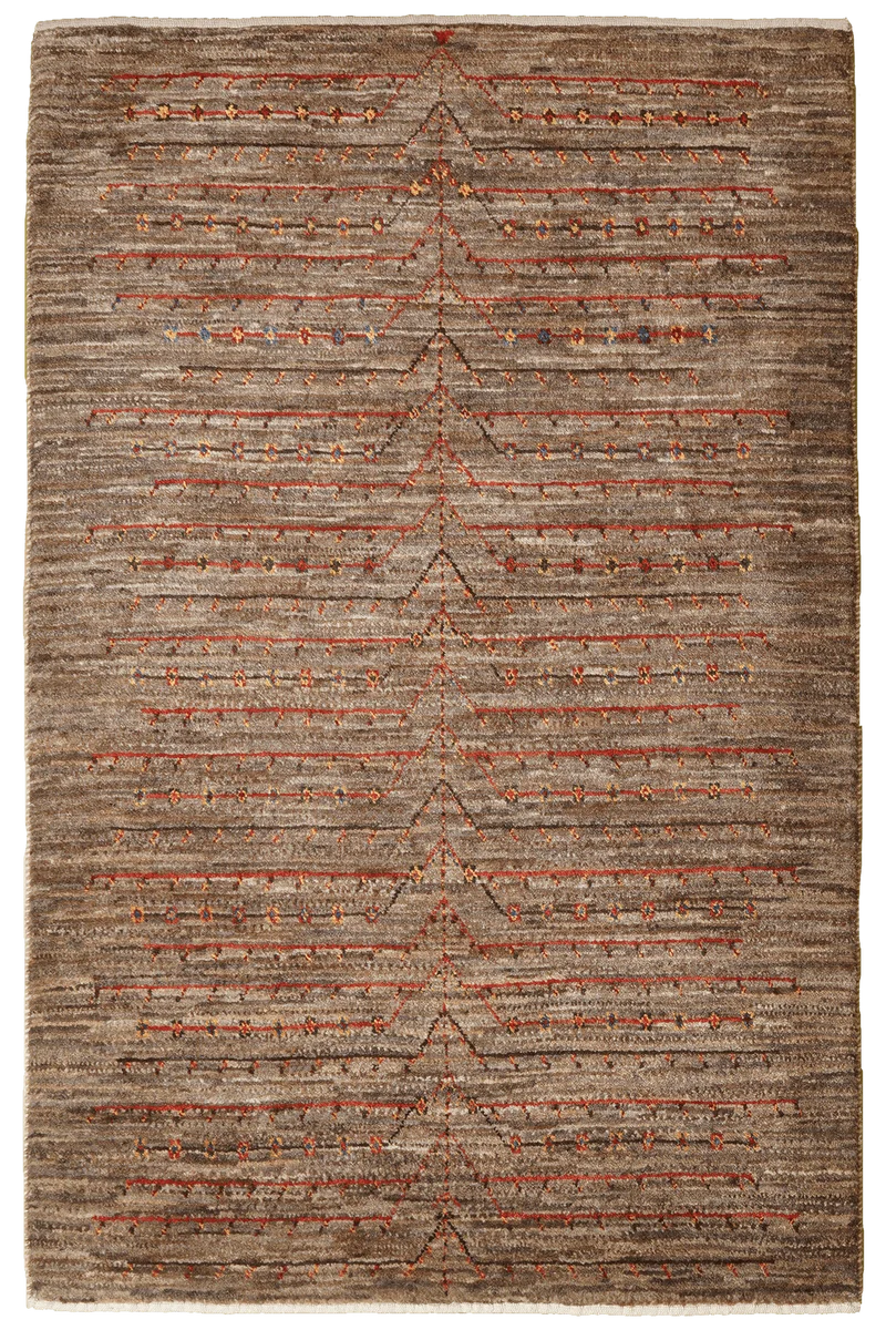 Rizbaf · Handgeknüpft – Braun, 135x87 cm