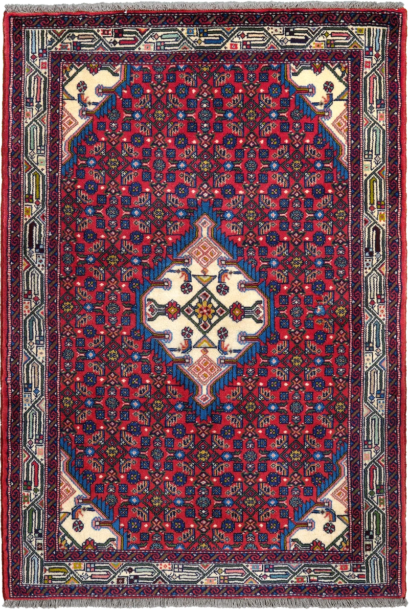 Assadabad · Handgeknüpft – Rot, 154x107 cm