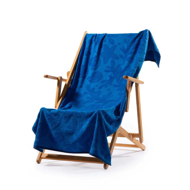 Telo mare blue in Cotone 370 gr/mq