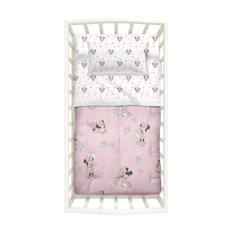 Coordinato trapunta minnie amici in Cotone 300 gr/mq