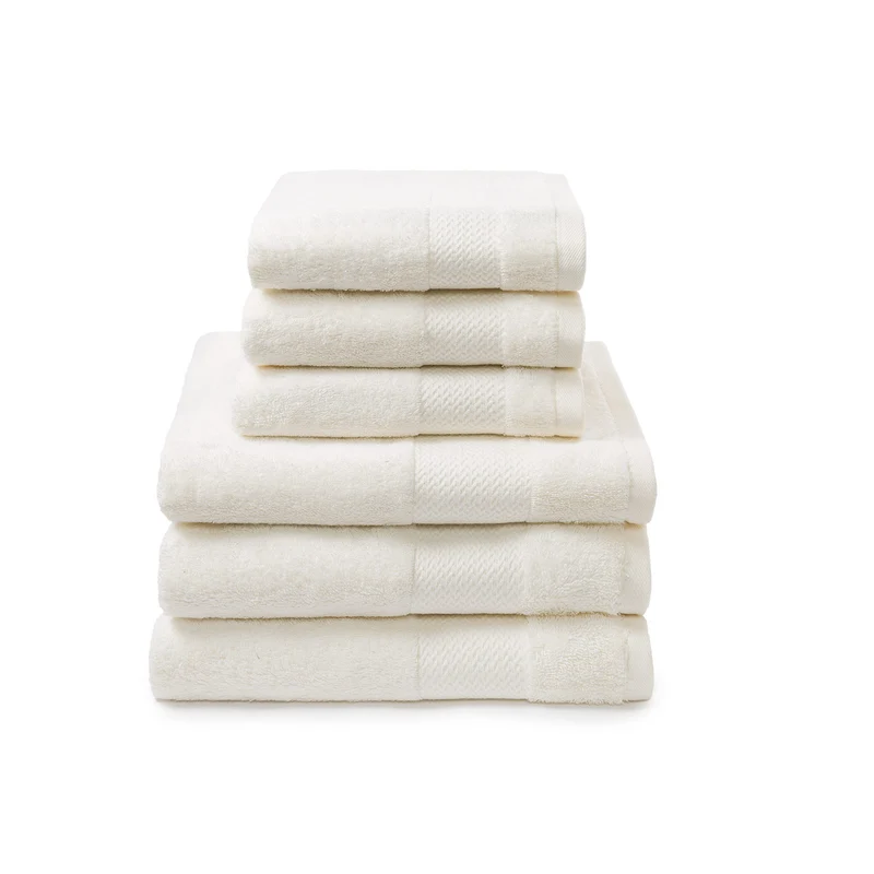 Set asciugamani in spugna bamboo in Cotone 520 gr/mq