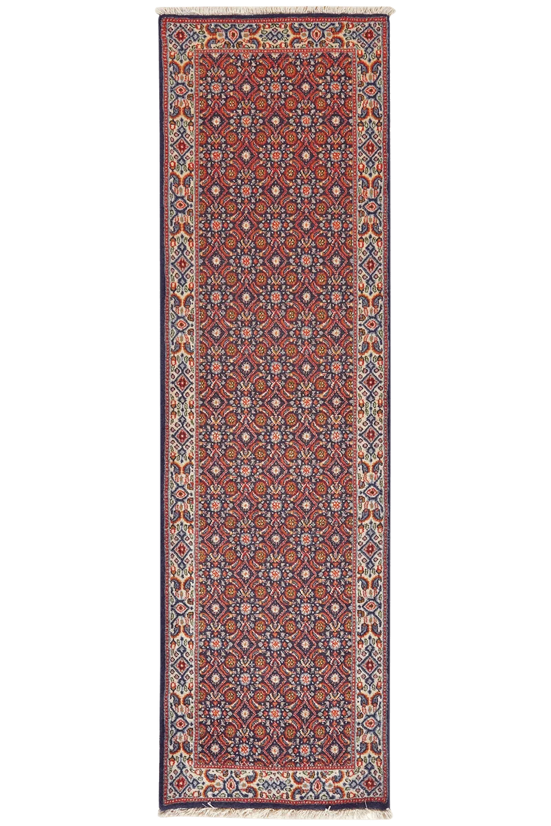 Moud Mahi · Handgeknüpft – Blau, 197x56 cm