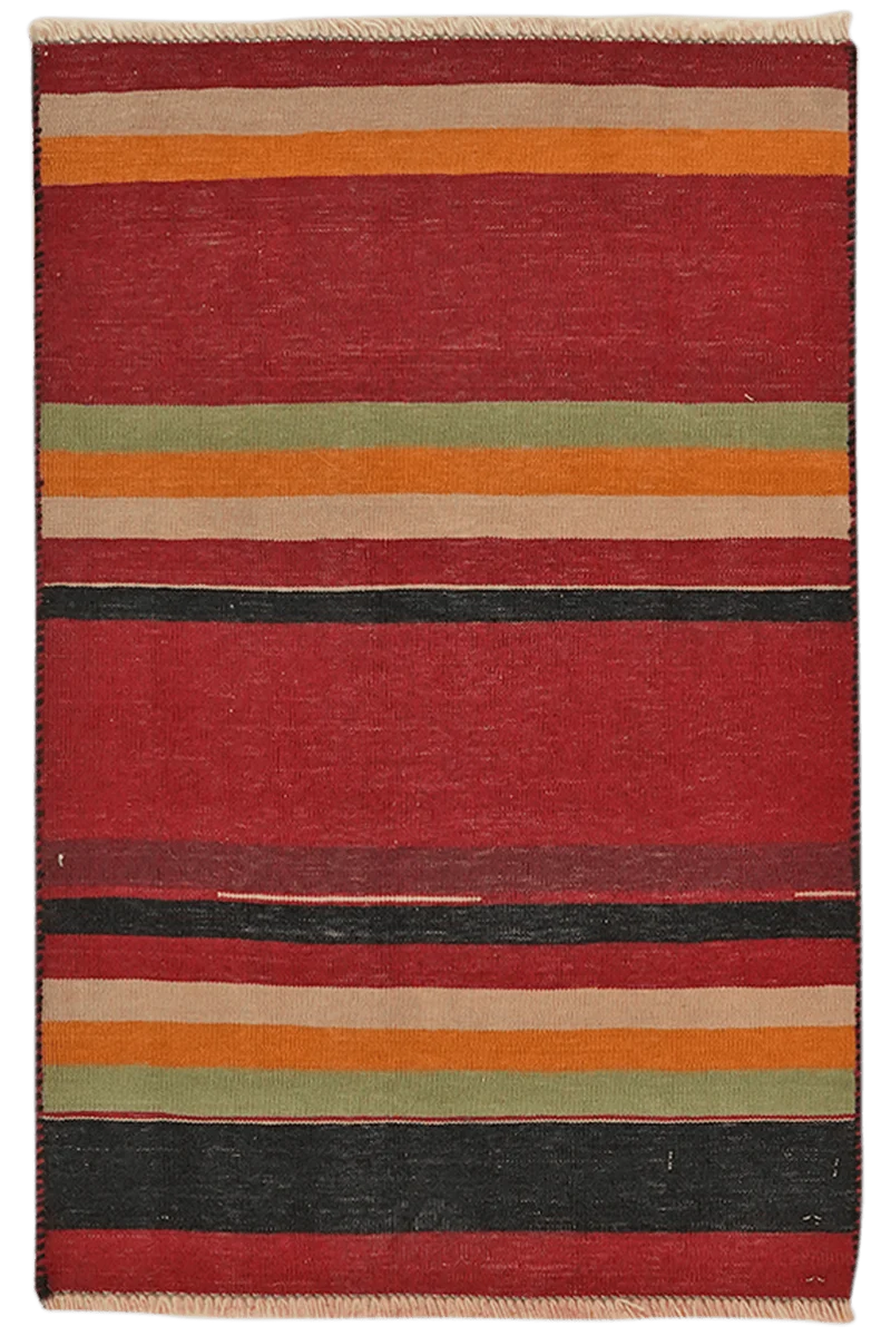 Kelim Afshar · Handgewebt – Bunt, 82x56 cm