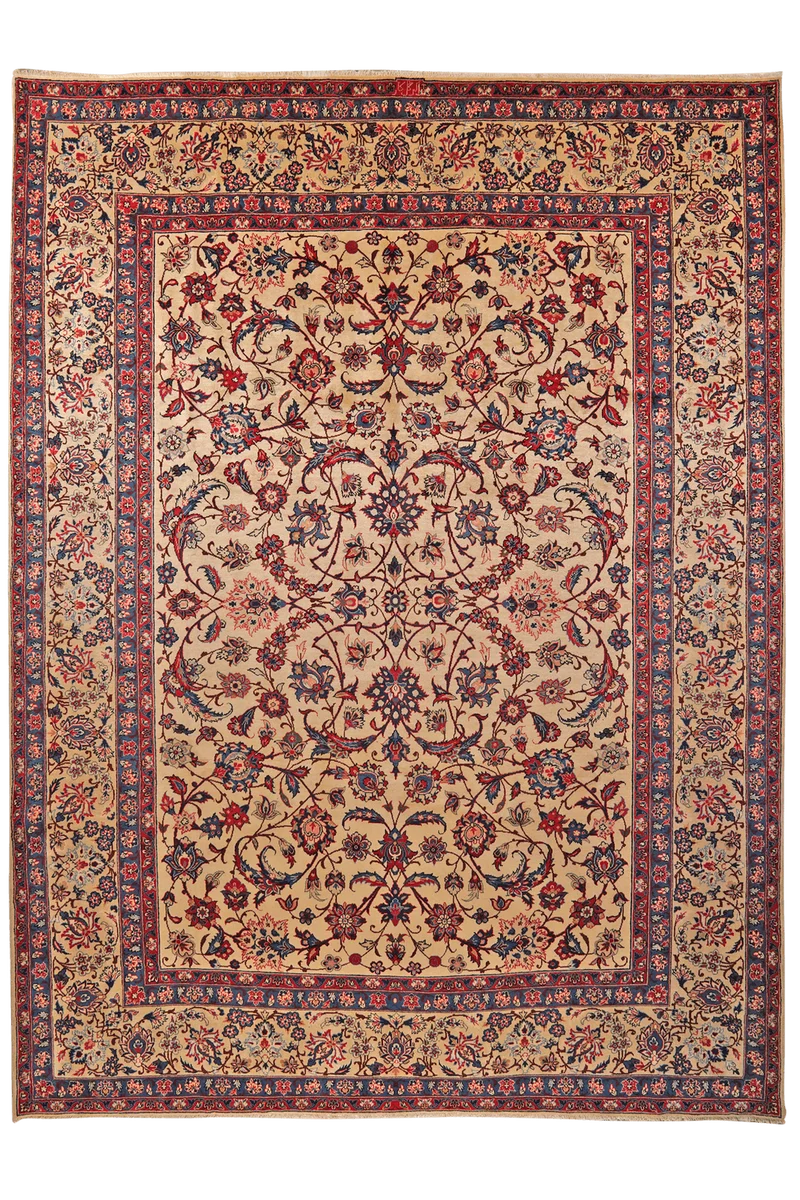 Yazd · Handgeknüpft – Beige, 398x292 cm
