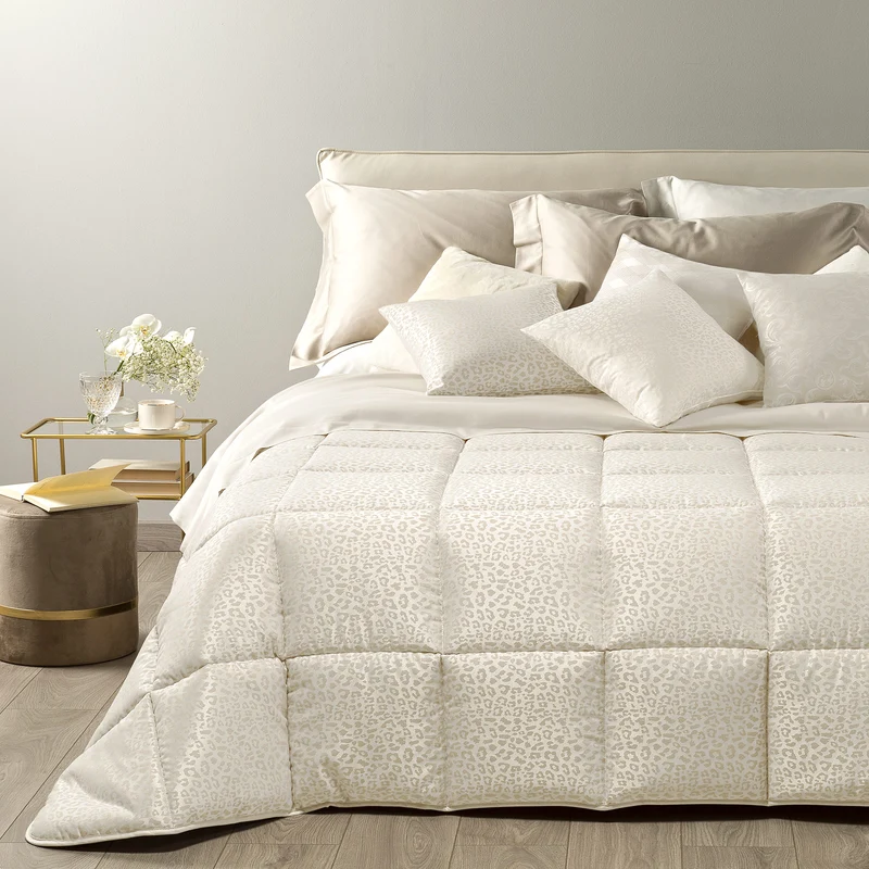 Trapunta leopard Barocco in Raso Jacquard 300 gr/mq