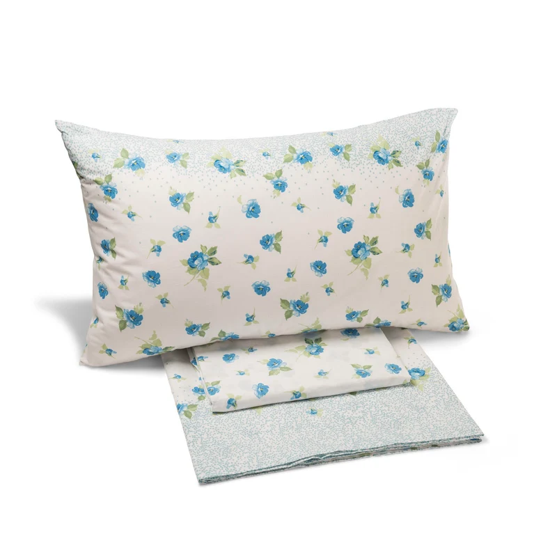 Completo Lenzuola in Cotone Flores Caleffi Geometrico