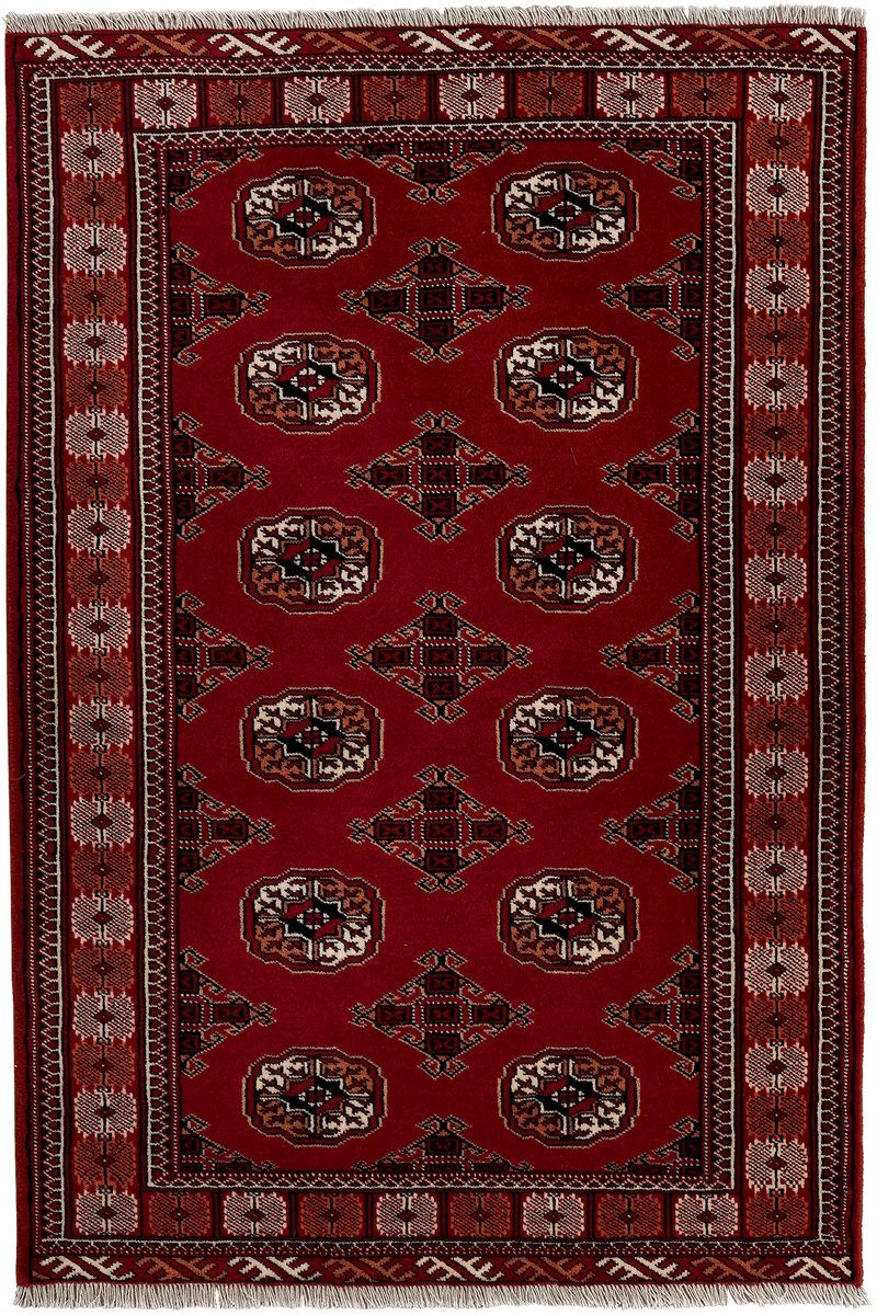 Turkman · Handgeknüpft – Rot, 147x99 cm