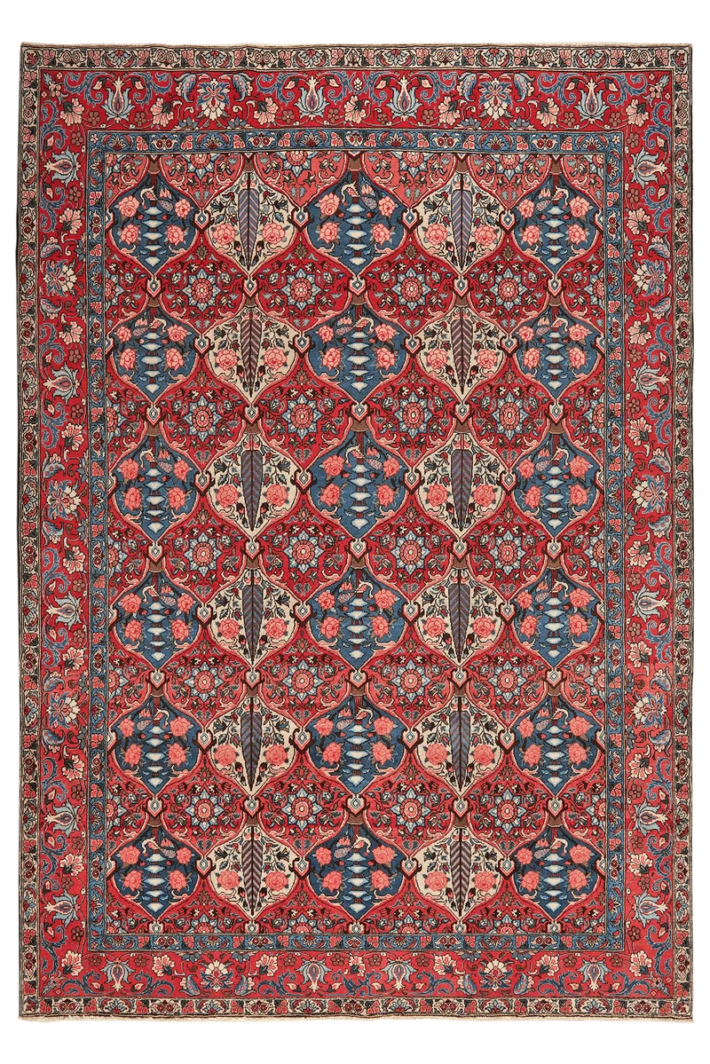 Bakhtiar · Handgeknüpft – Bunt, 303x206 cm