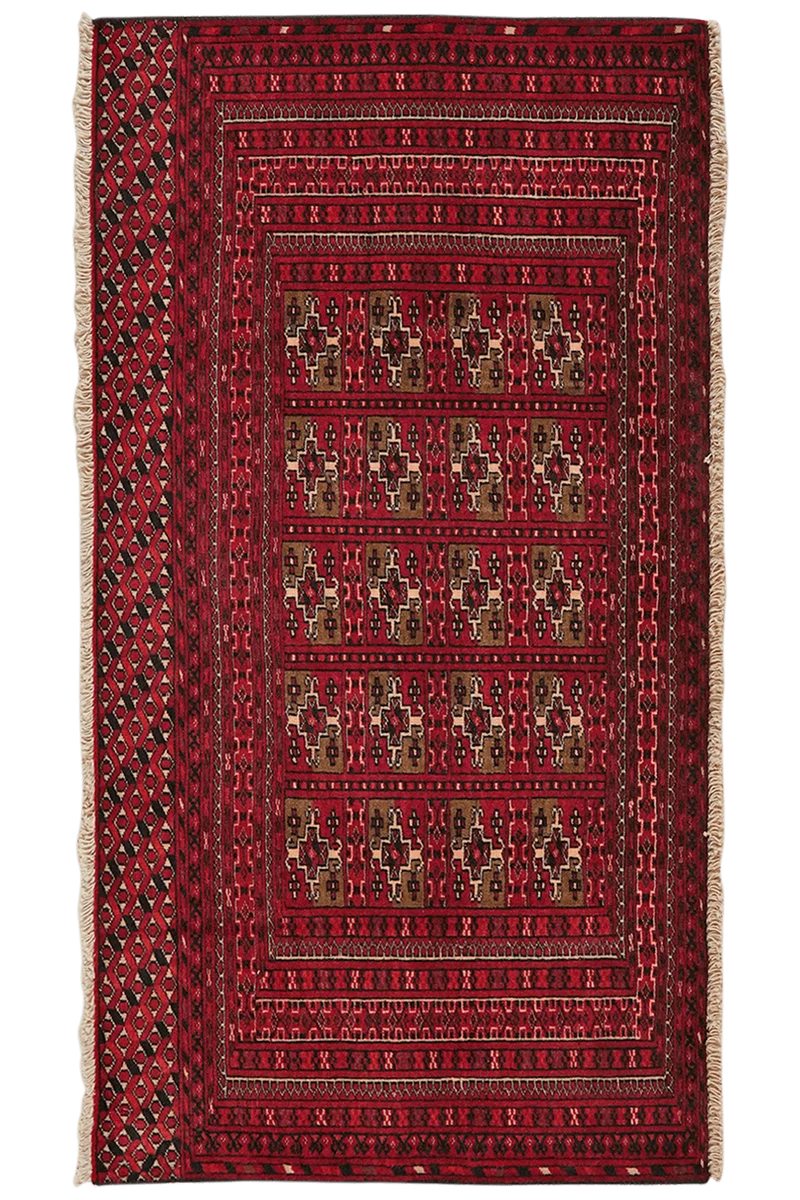 Belutch · Handgeknüpft – Rot, 67x125 cm