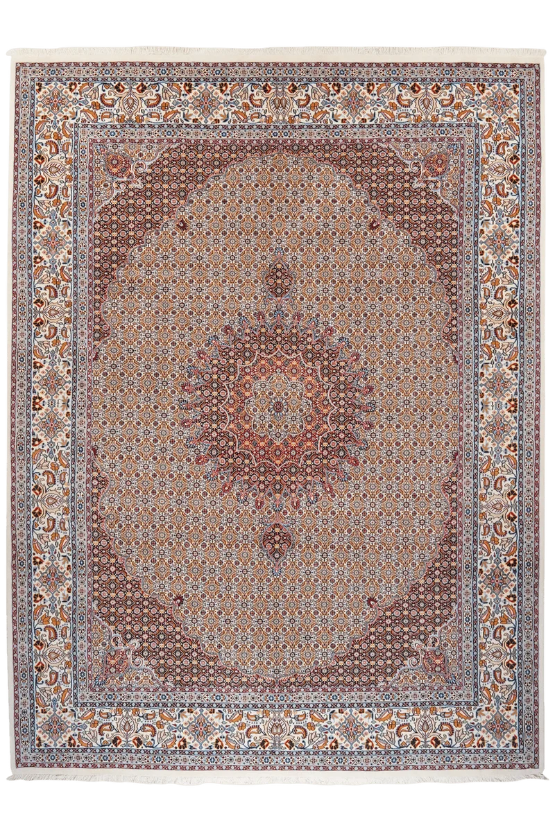 Moud Mahi · Handgeknüpft – Braun, 335x247 cm