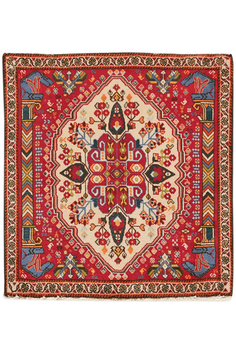 Gashgai · Handgeknüpft – Rot, 69x66 cm