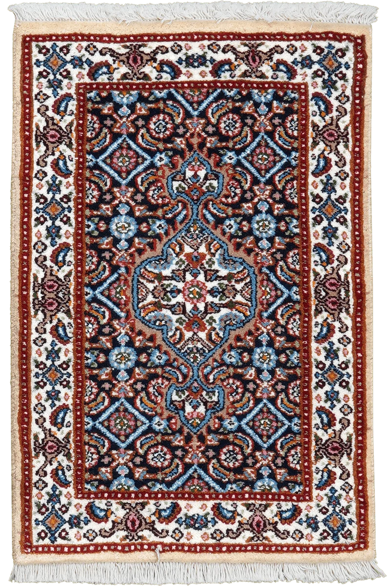 Moud Mahi · Handgeknüpft – Blau, 60x39 cm