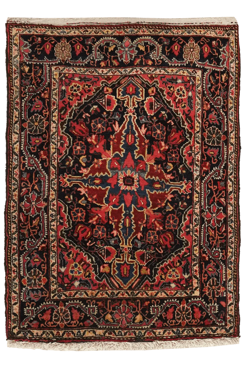 Djozan · Handgeknüpft – Blau, 83x56 cm