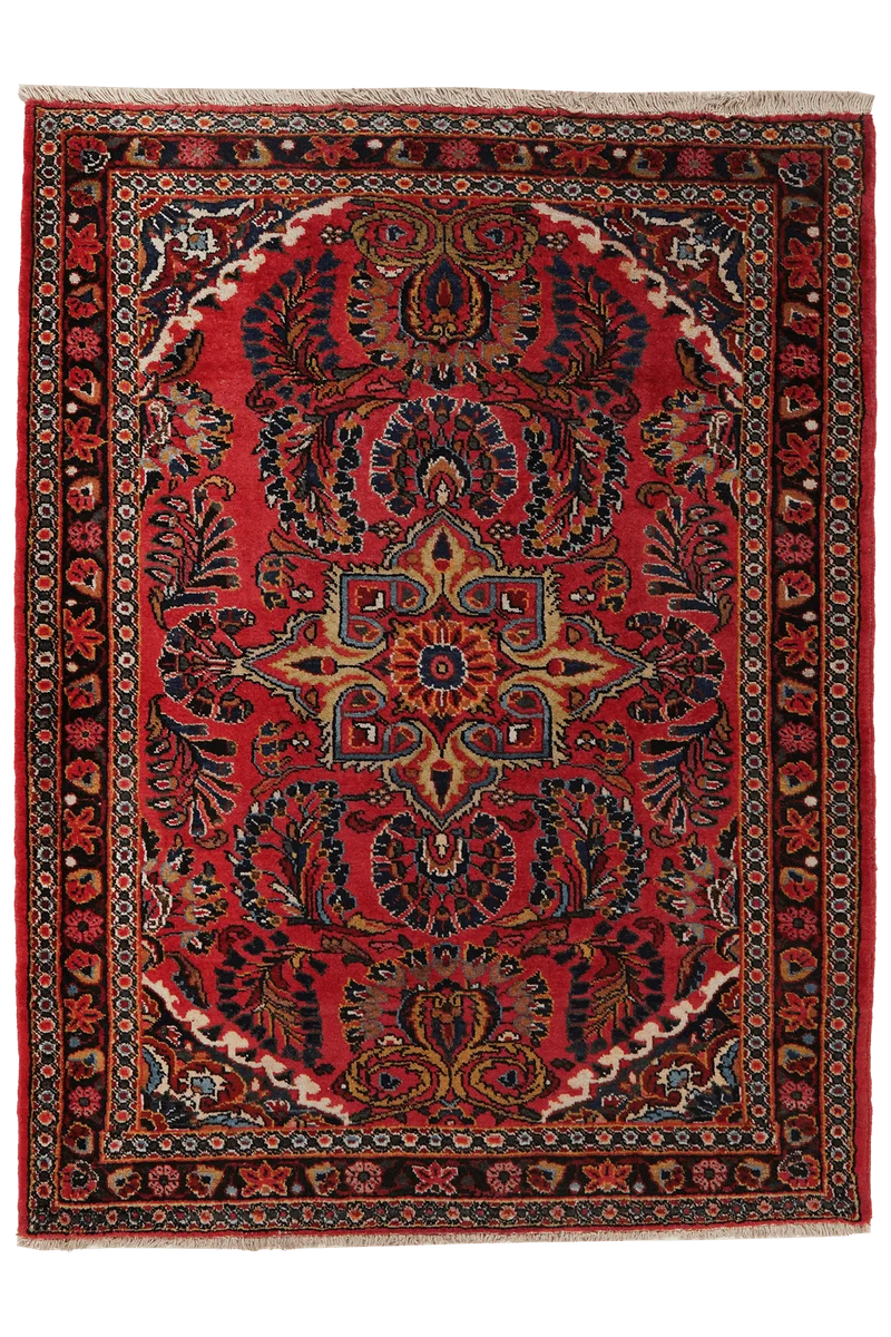 Lilian · Handgeknüpft – Rot, 151x114 cm