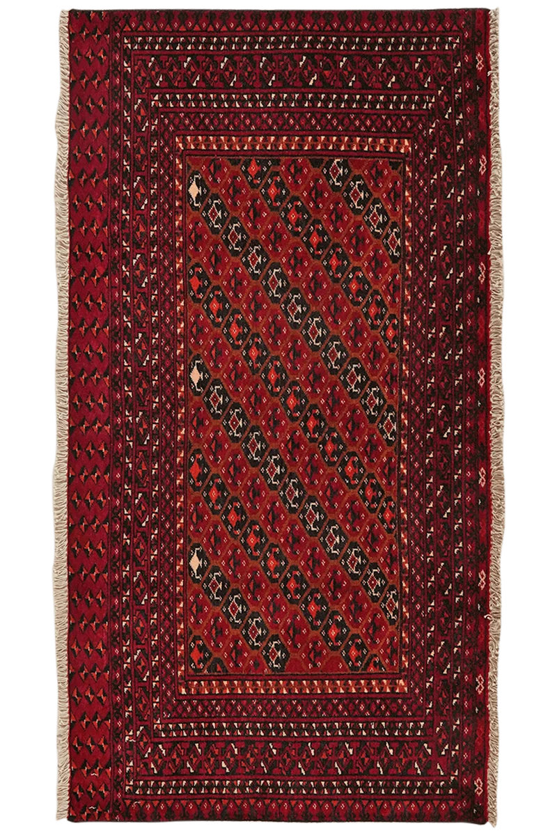 Belutch · Handgeknüpft – Bunt, 66x125 cm