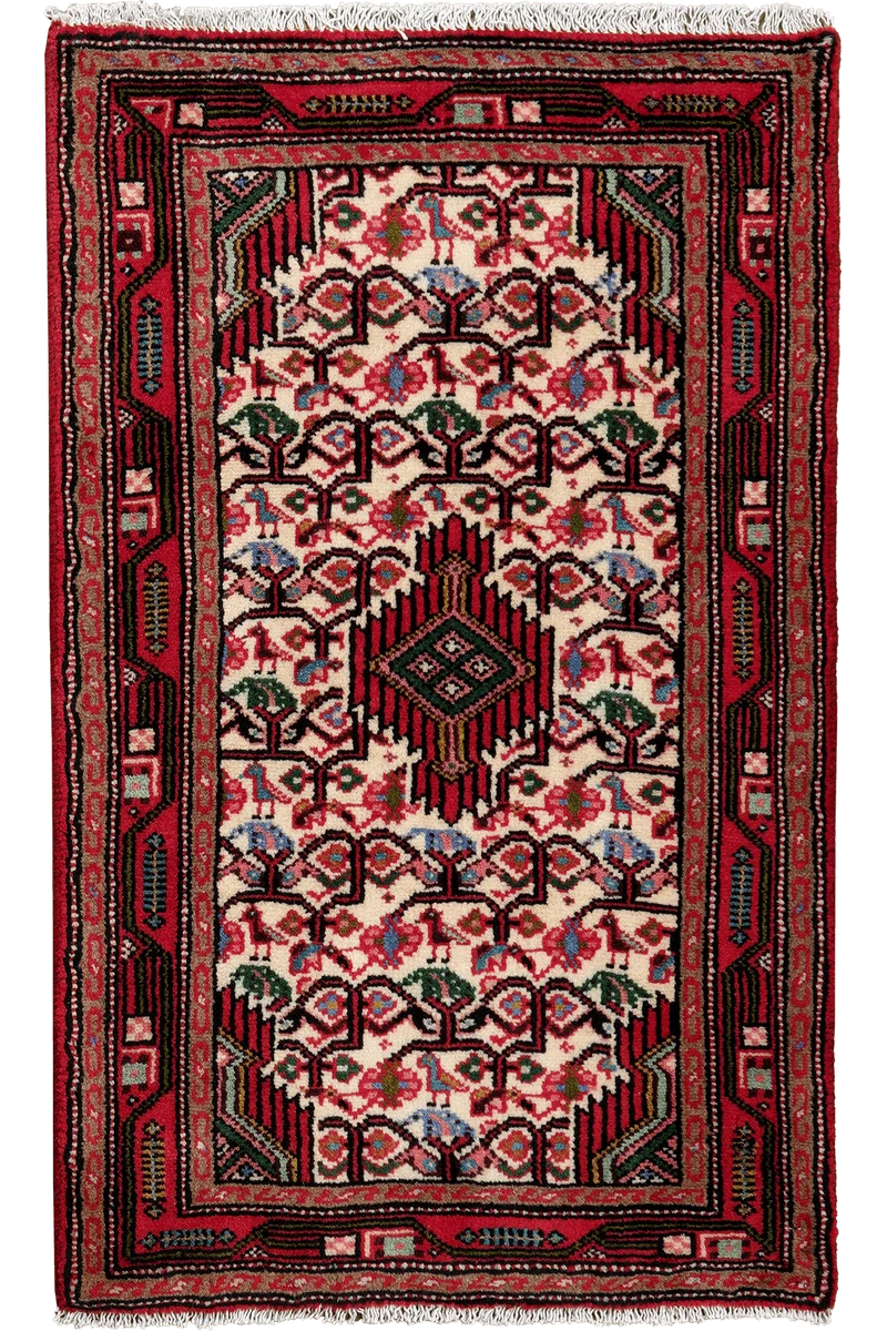 Assadabad · Handgeknüpft – Beige, 97x59 cm