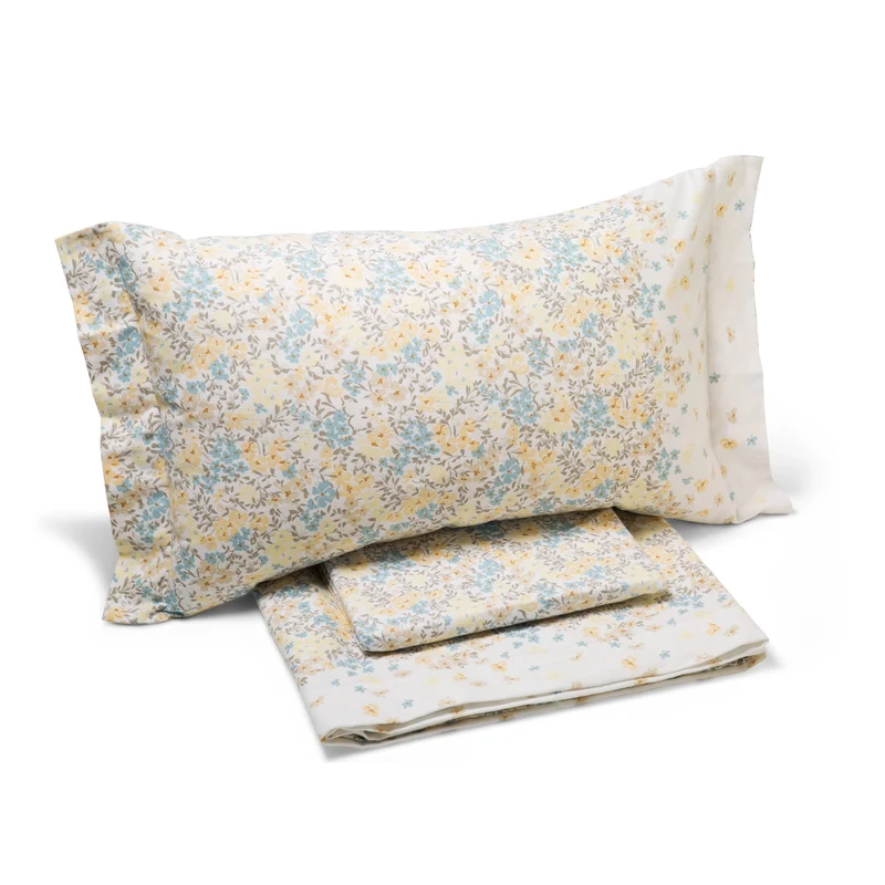 Completo Lenzuola harmony Floreale in Flanella