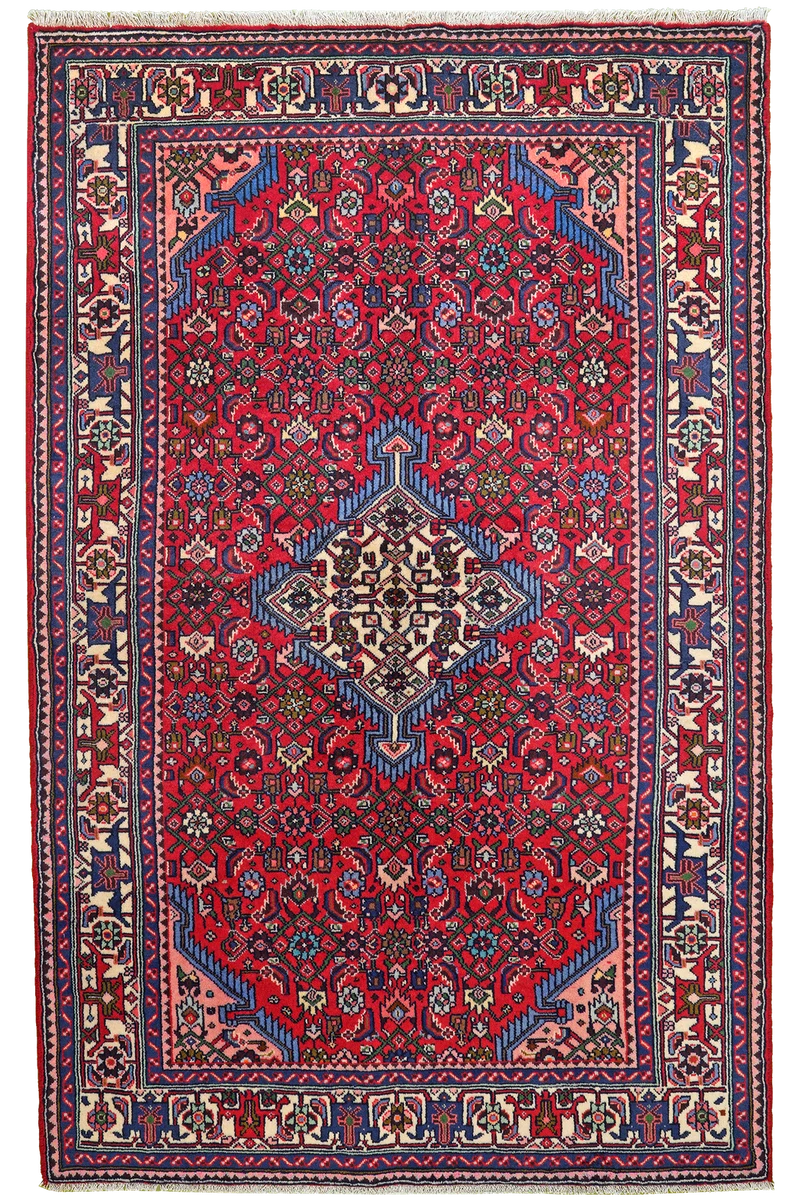 Assadabad · Handgeknüpft – Rot, 207x133 cm