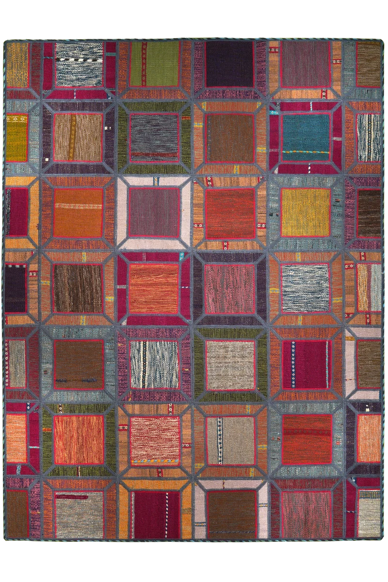 Kelim Tekkeh · Handgewebt – Bunt, 200x150 cm