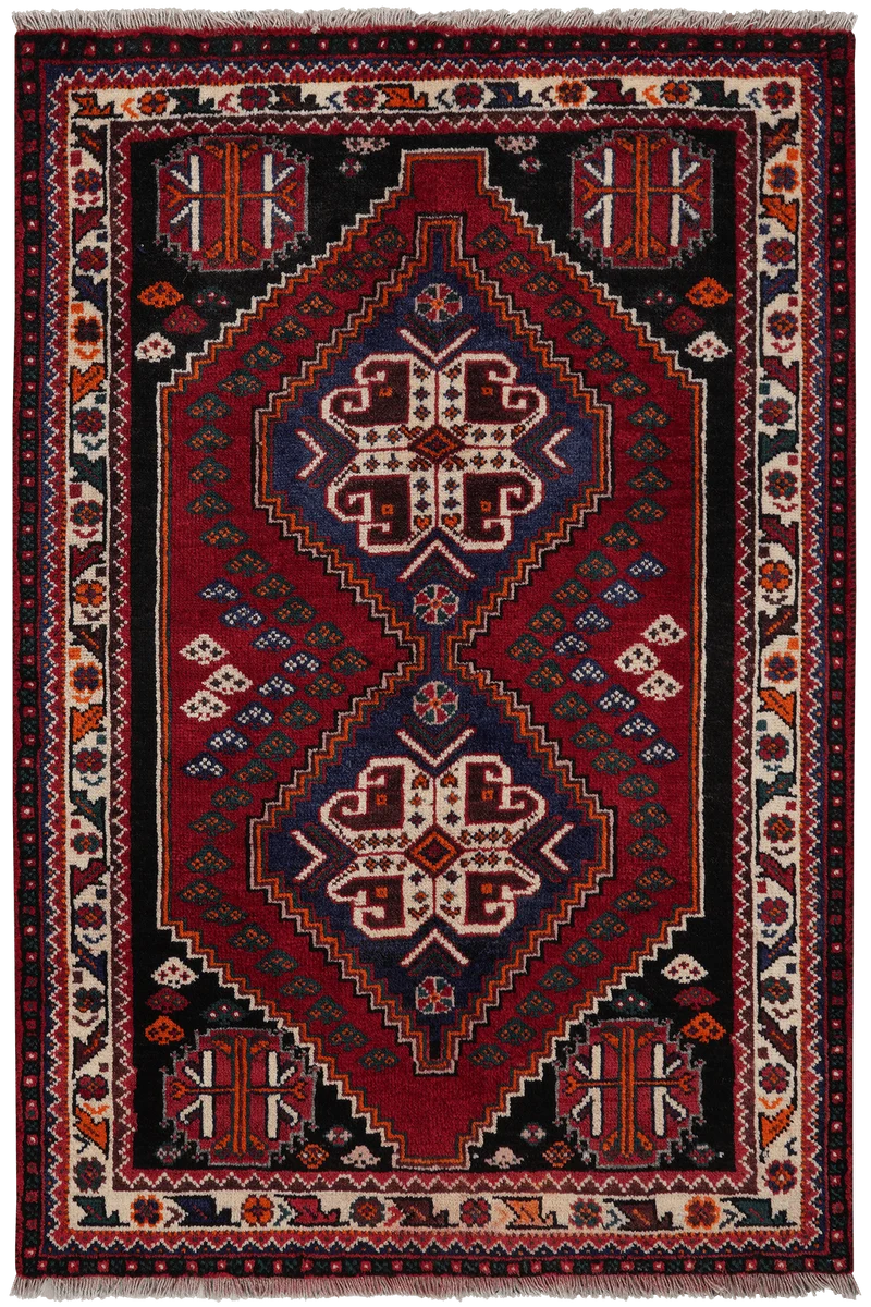 Gashgai · Handgeknüpft – Rot, 153x104 cm