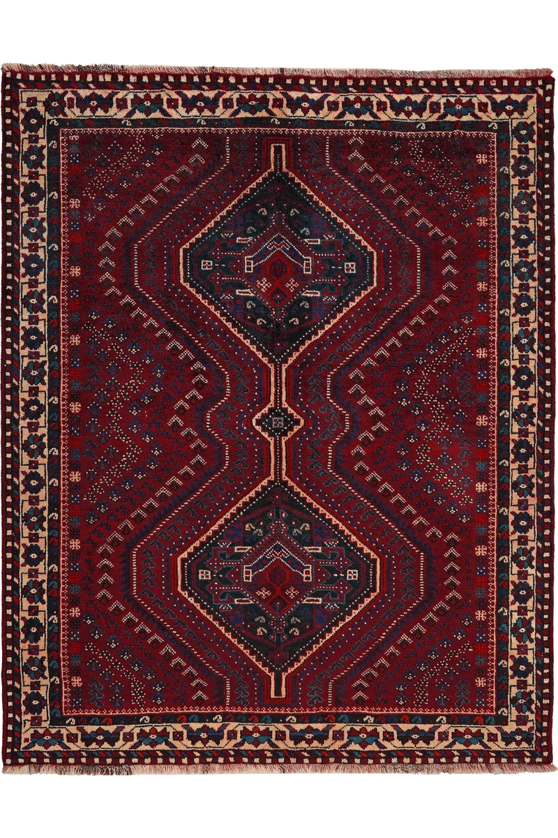 Gashgai · Handgeknüpft – Rot, 205x164 cm