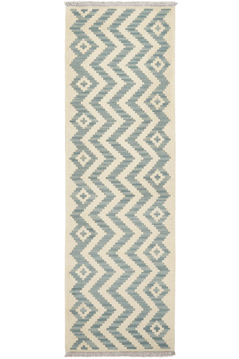 Kelim Gashgai · Handgewebt – Beige, 195x62 cm
