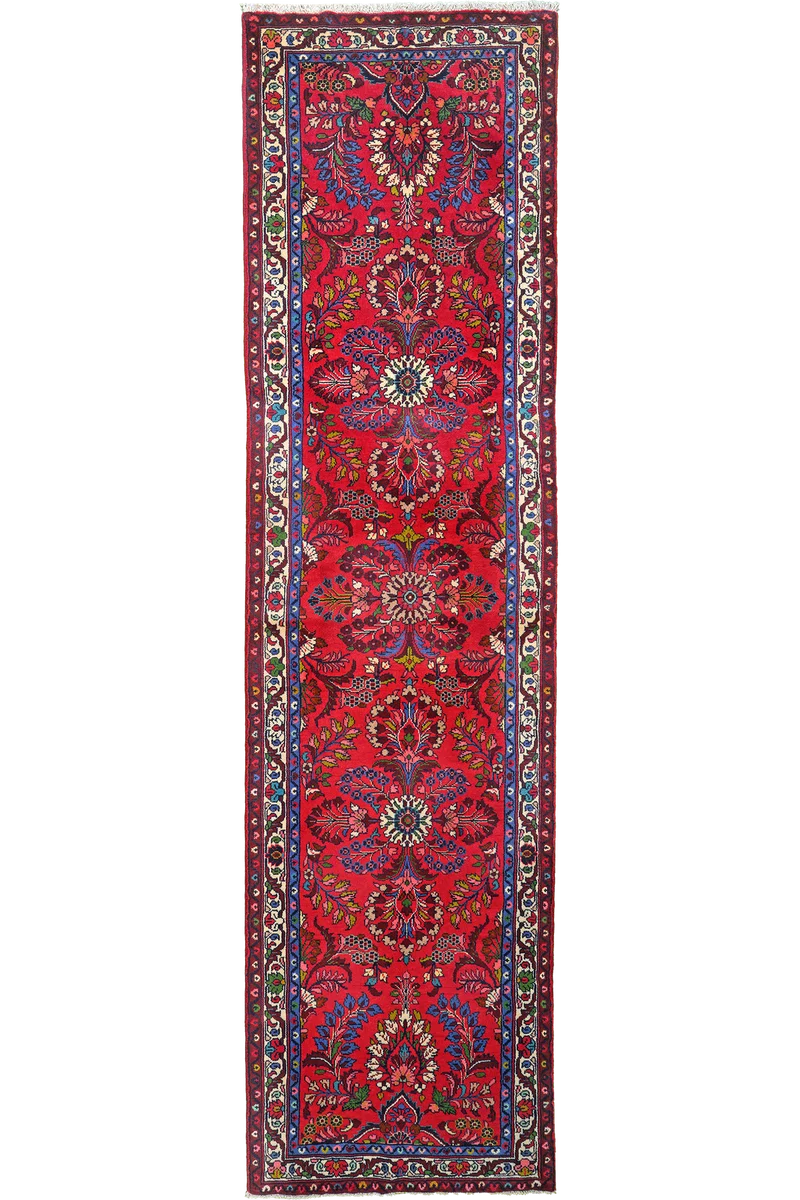 Mehreban · Handgeknüpft – Rot, 295x77 cm
