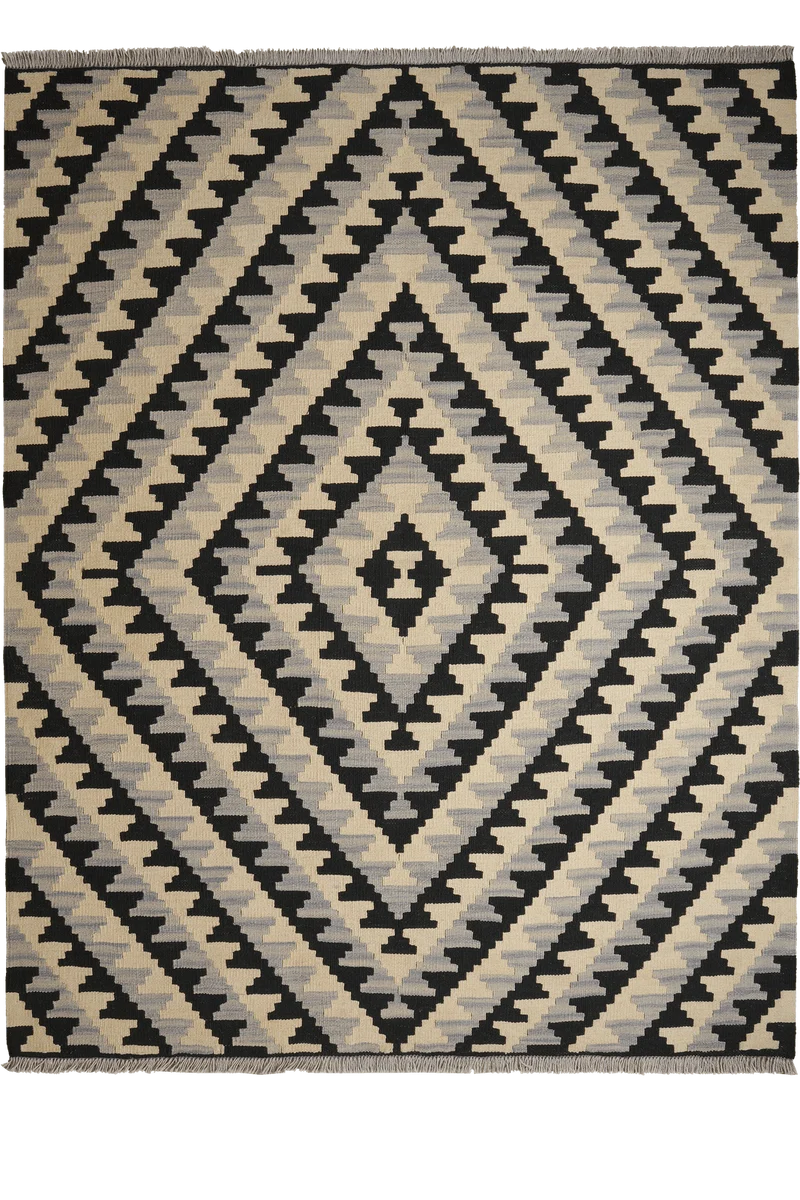 Kelim Gashgai · Handgewebt – Beige, 194x154 cm