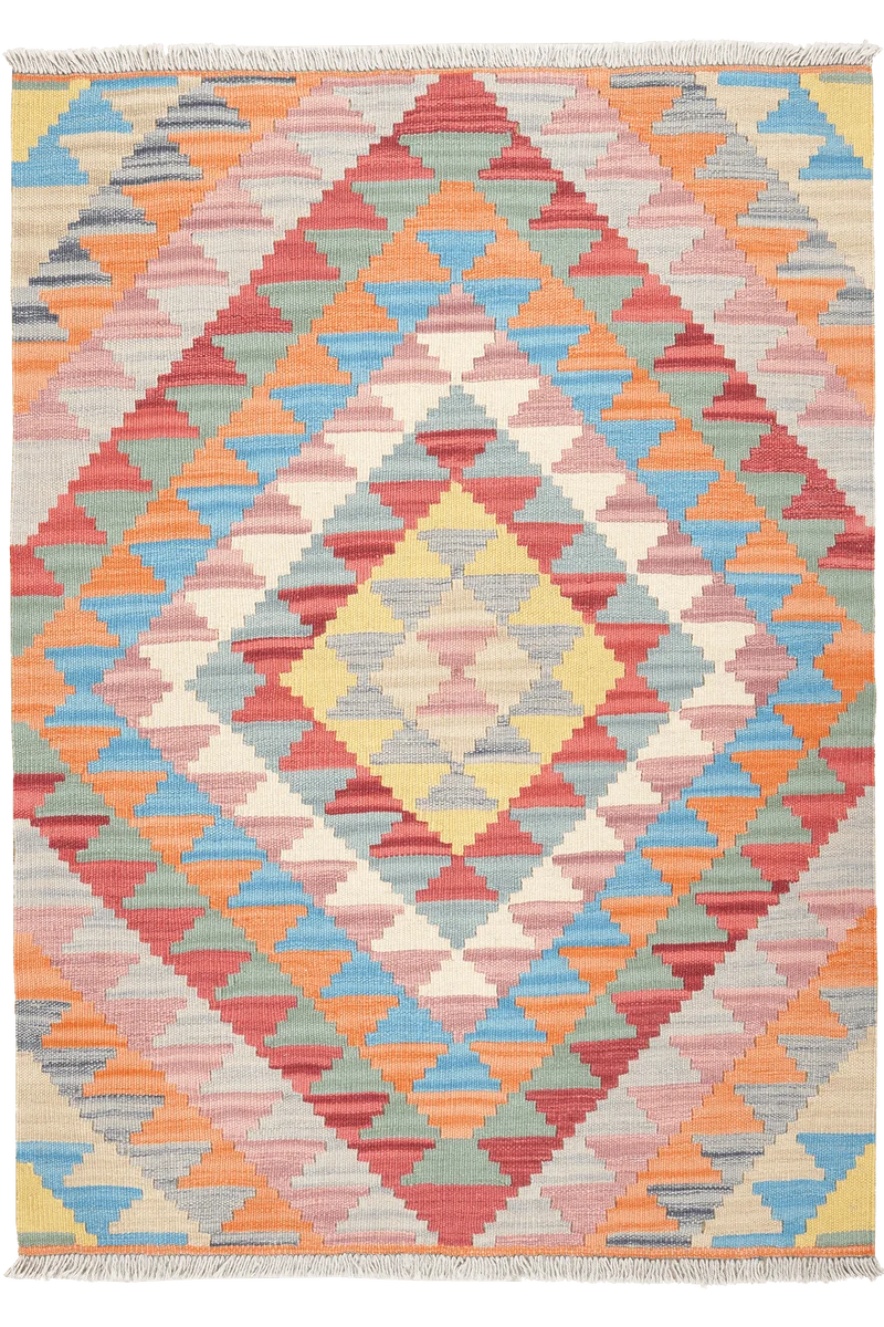 Kelim Gashgai · Handgewebt – Bunt, 145x105 cm