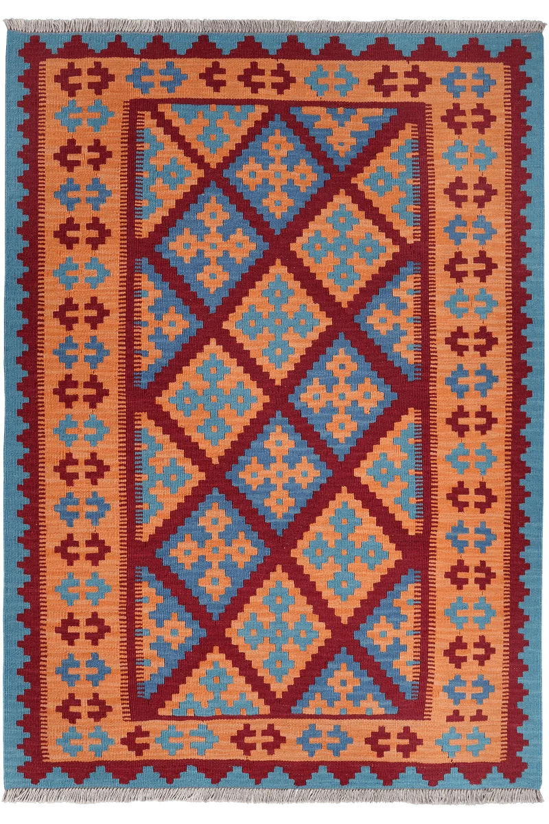 Kelim Gashgai · Handgewebt – Rot, 178x124 cm