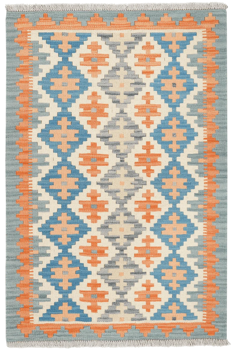 Kelim Gashgai · Handgewebt – Beige, 127x85 cm