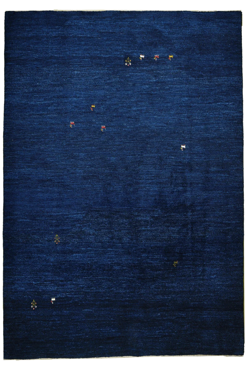 Gabbeh · Handgeknüpft – Blau, 290x200 cm